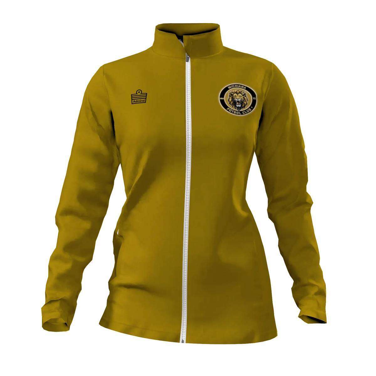 Womens Gold Full Zip Jacket