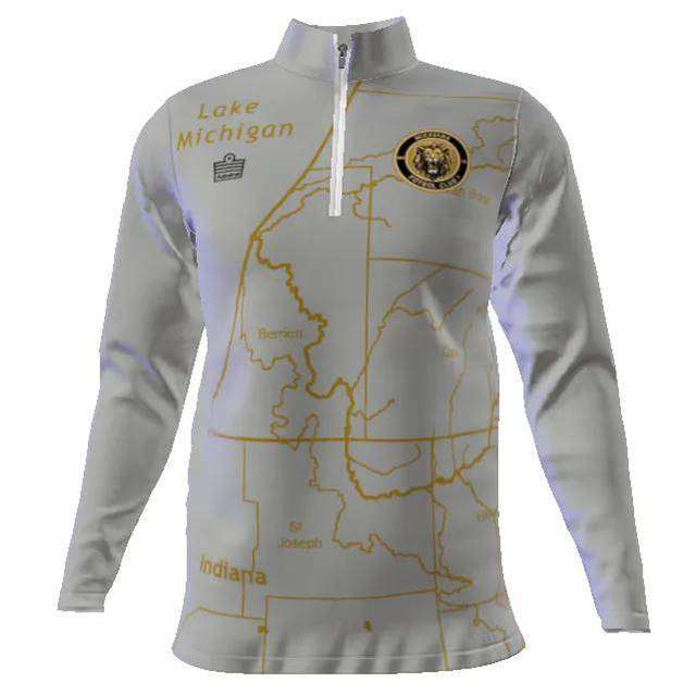 Gray 1/4 Zip Jacket