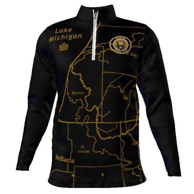 Black 1/4 Zip Jacket