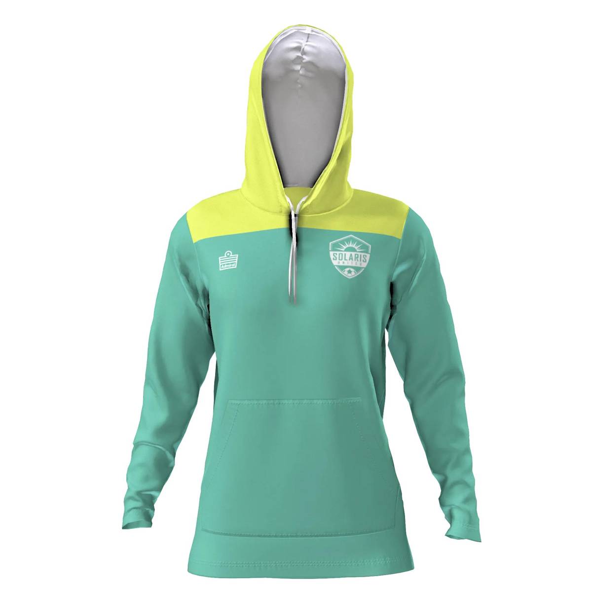 Aqua & Yellow Hoodie