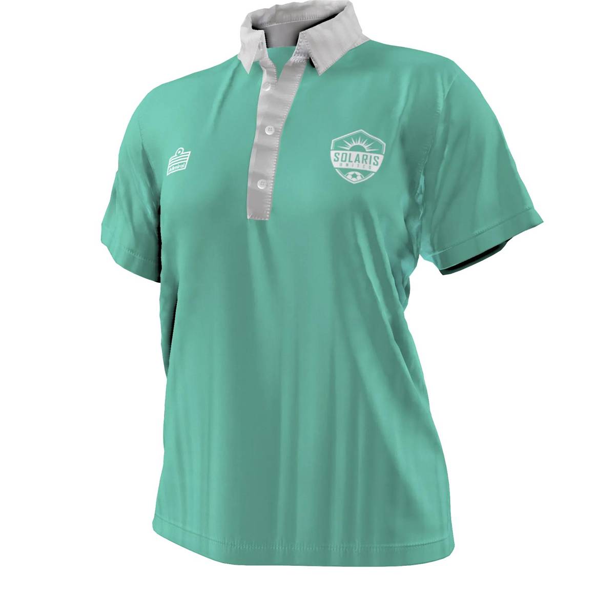 Aqua & Gray Polo (WOMEN)