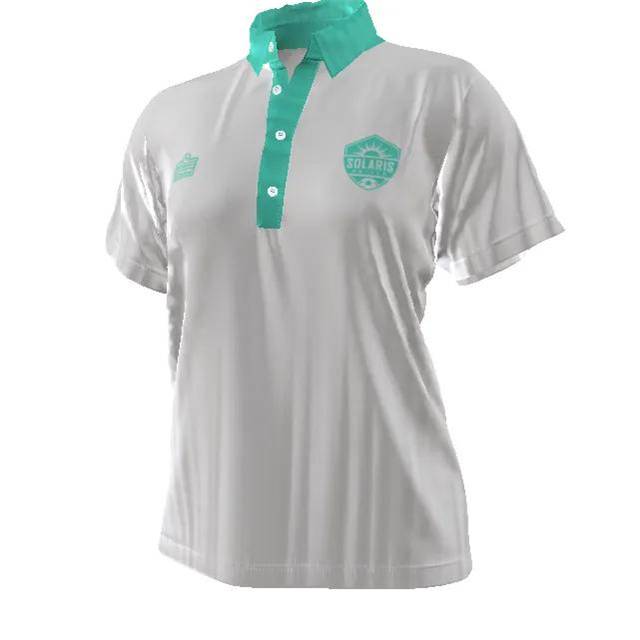 Gray & Aqua Polo (WOMEN)