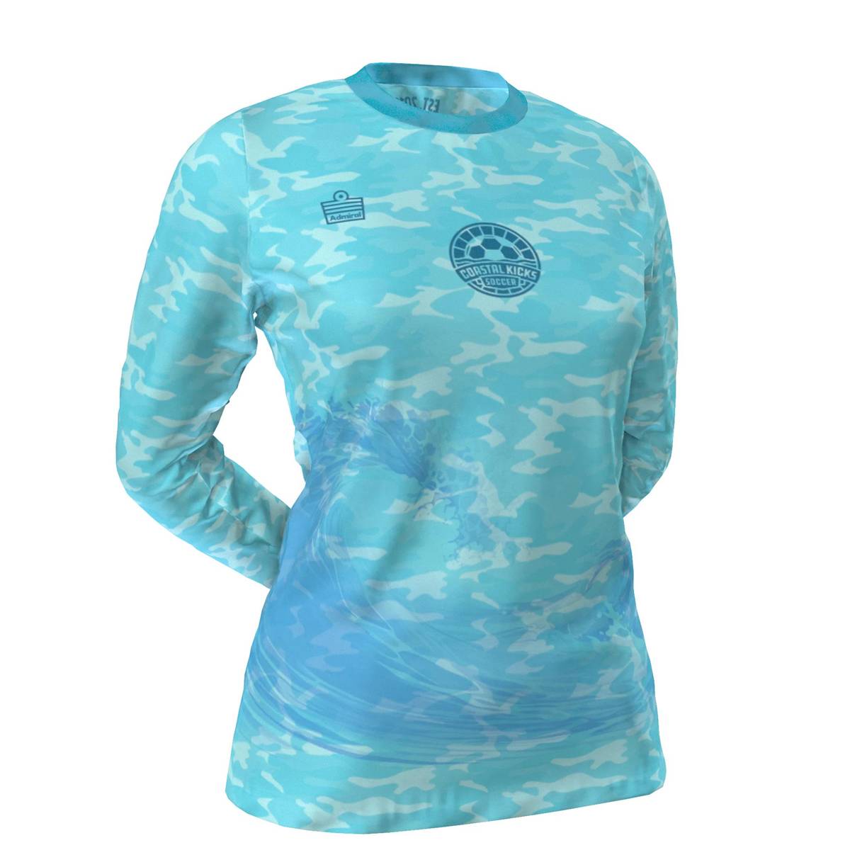 Womens Blue Jersey LS