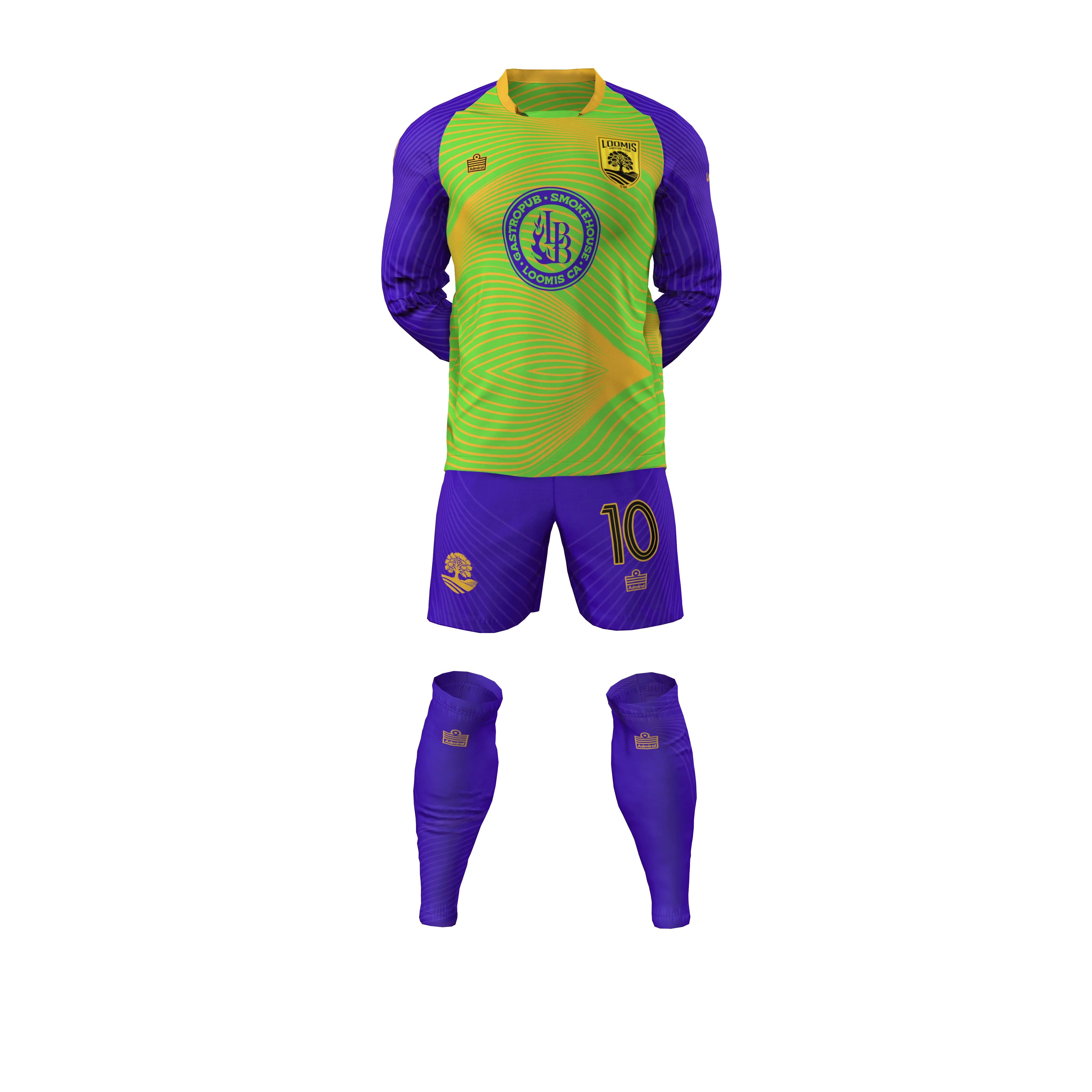 Mens/Boys GK Lime Full Kit (LS)
