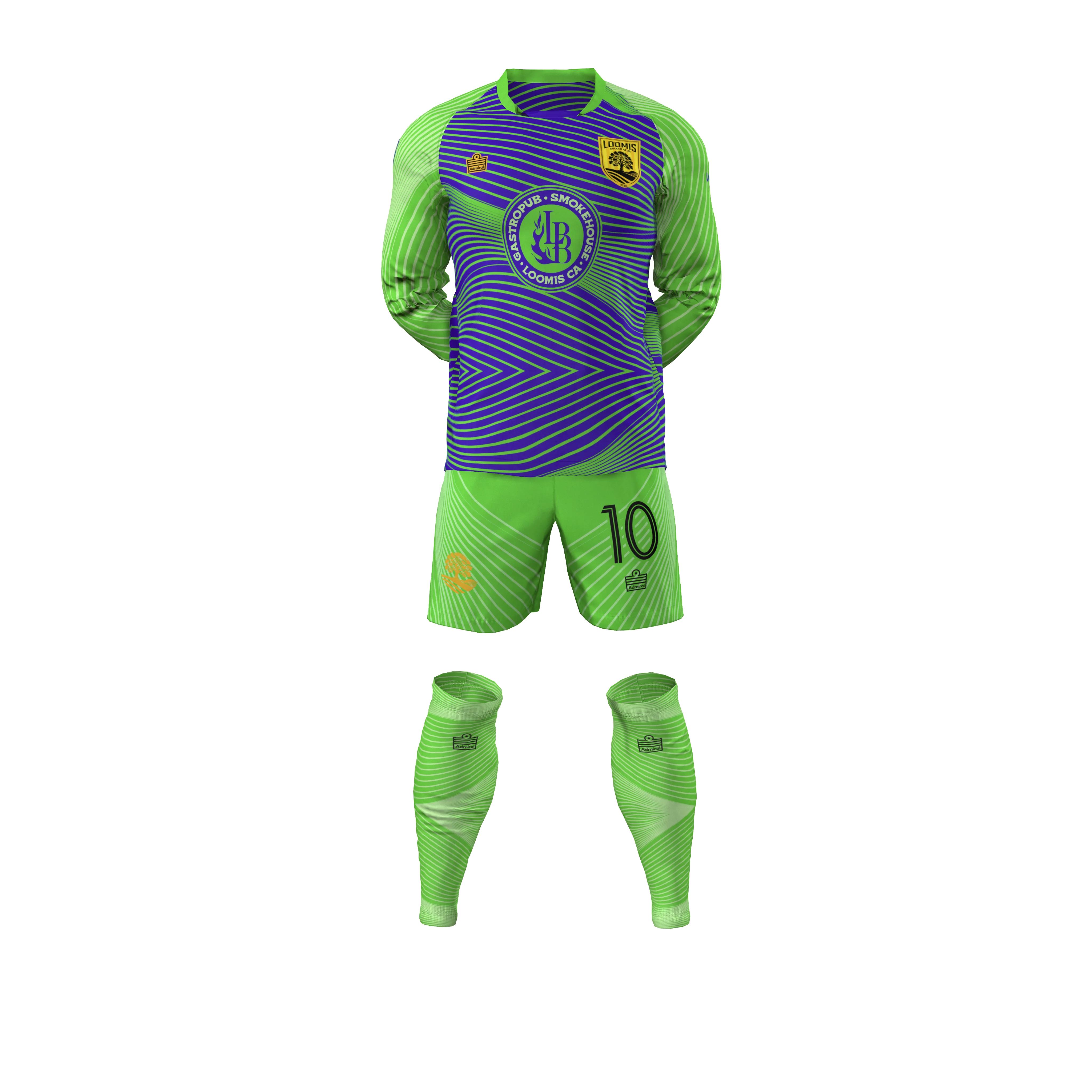 Mens/Boys GK Blue Full Kit (LS)