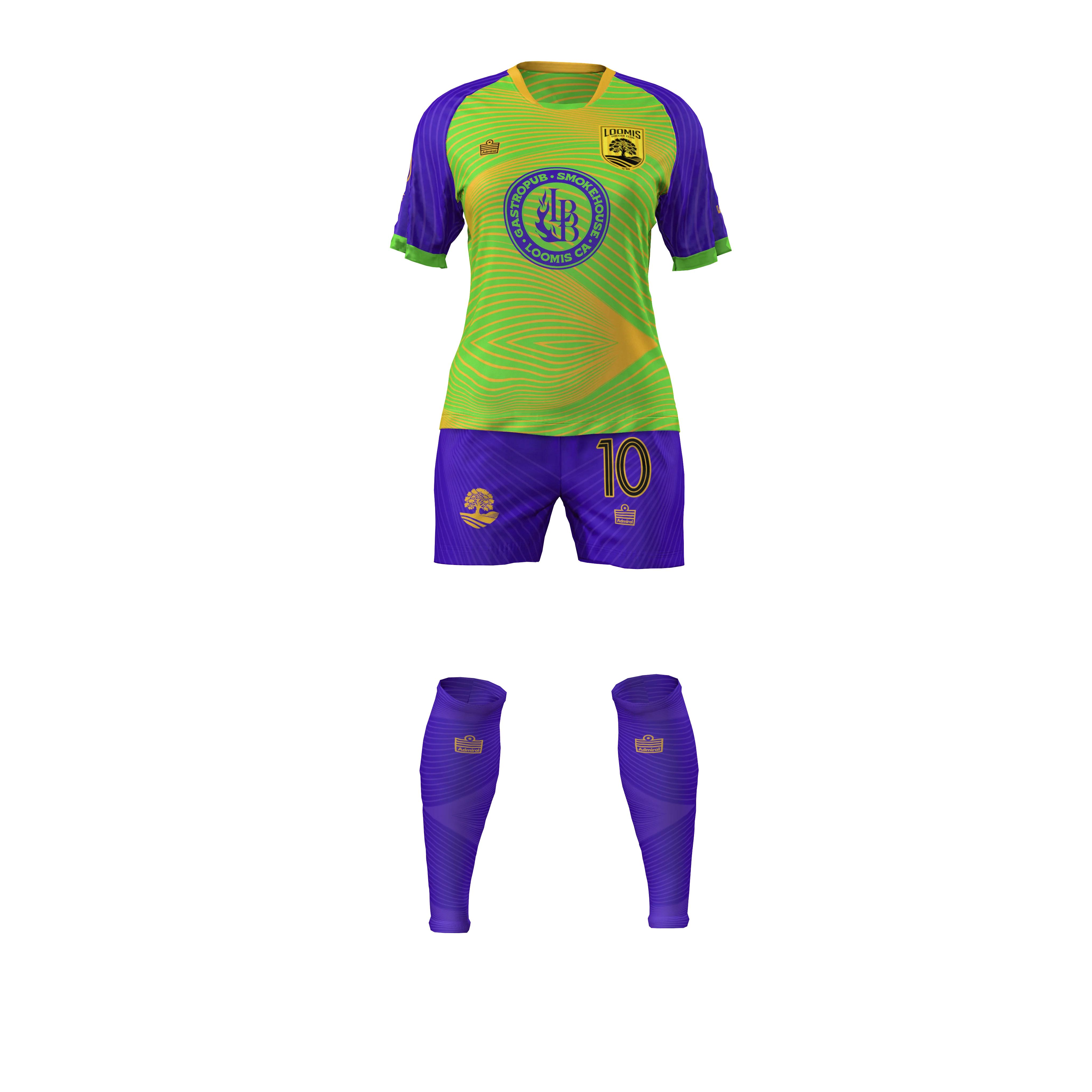 Womens/Girls GK Lime Full Kit (SS)