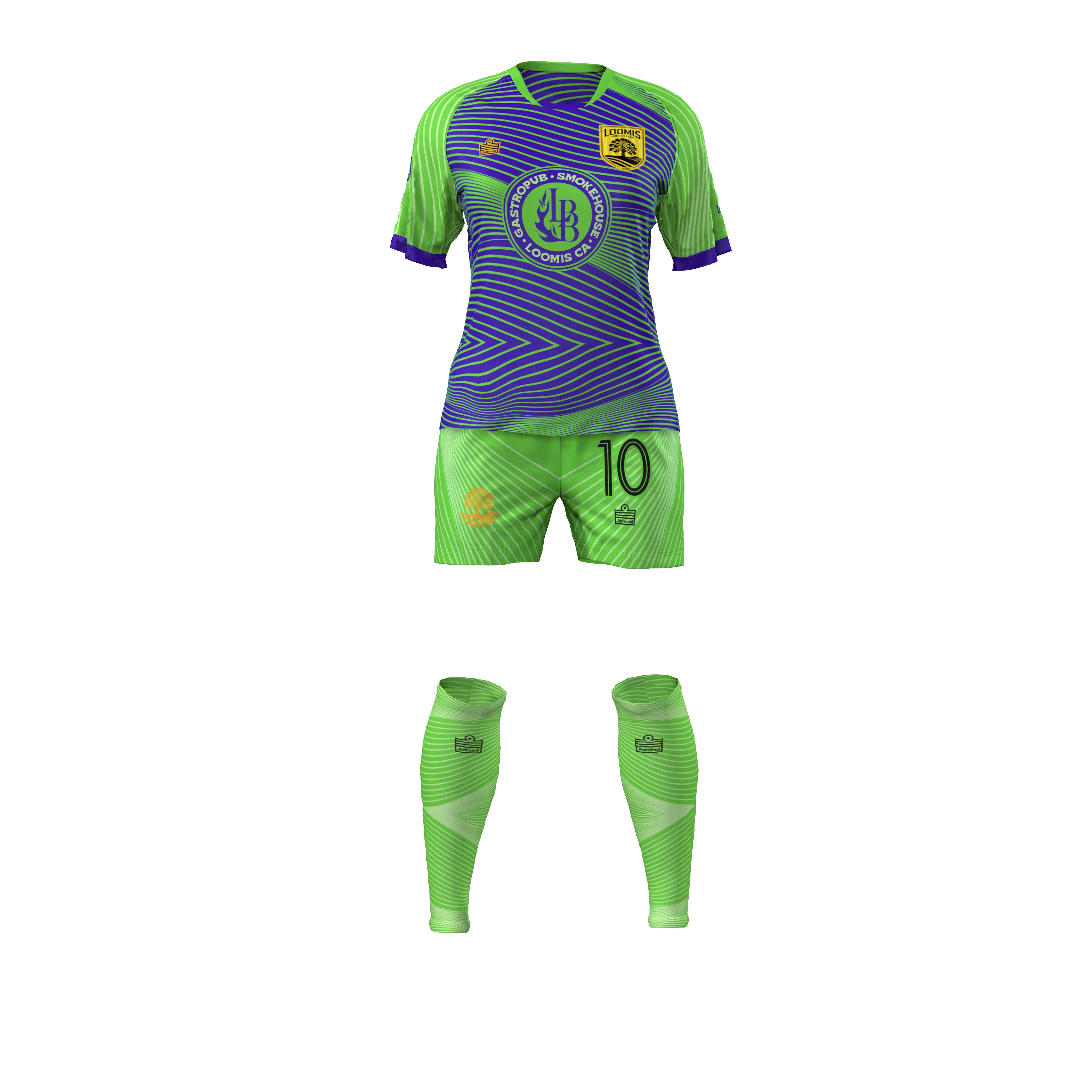 Womens/Girls GK Blue Full Kit (SS)