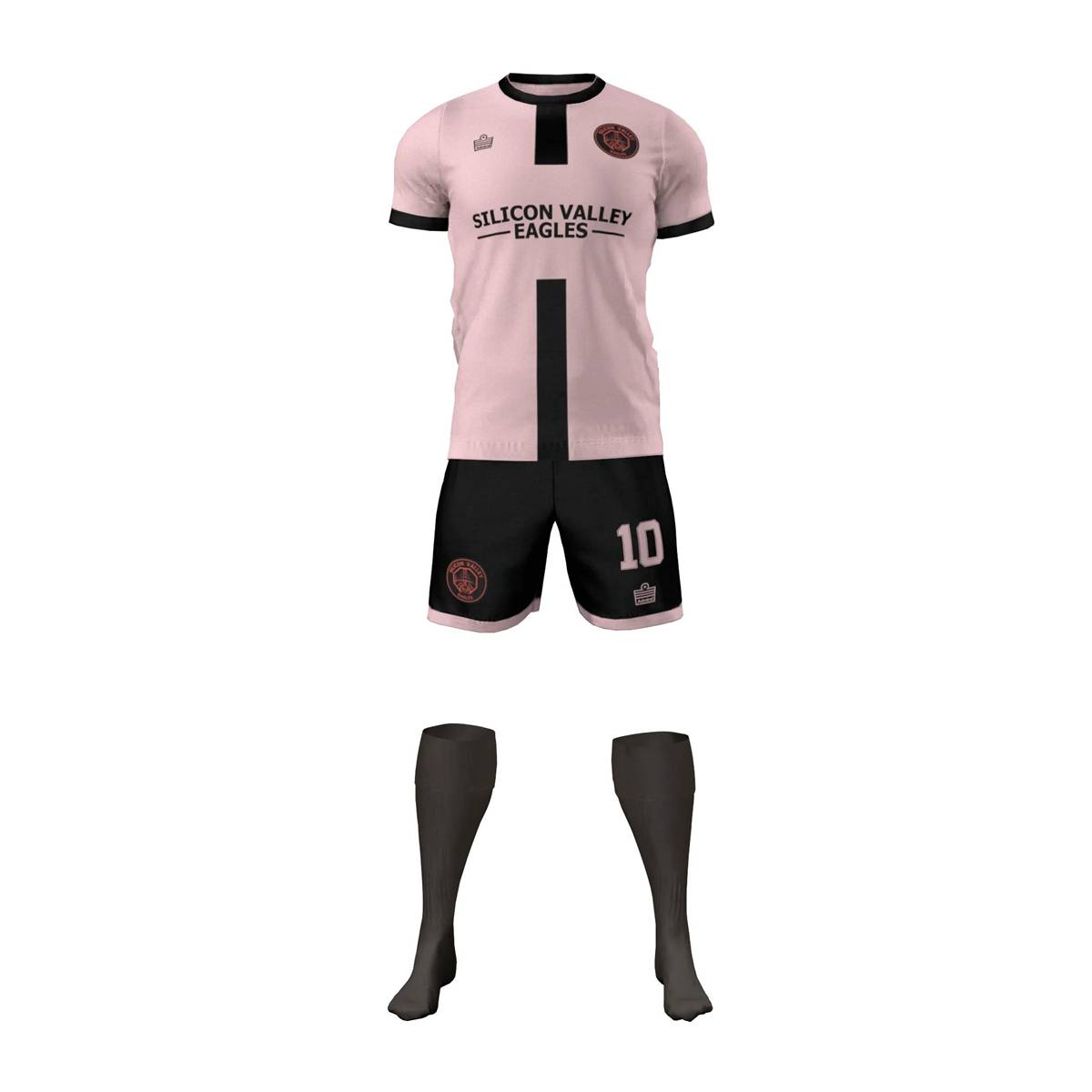 Boys 3rd Kit PINK BLACK