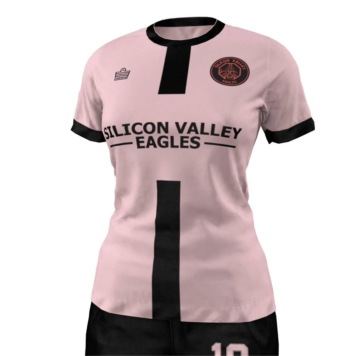 Girls 4th Jersey PINK BLACK