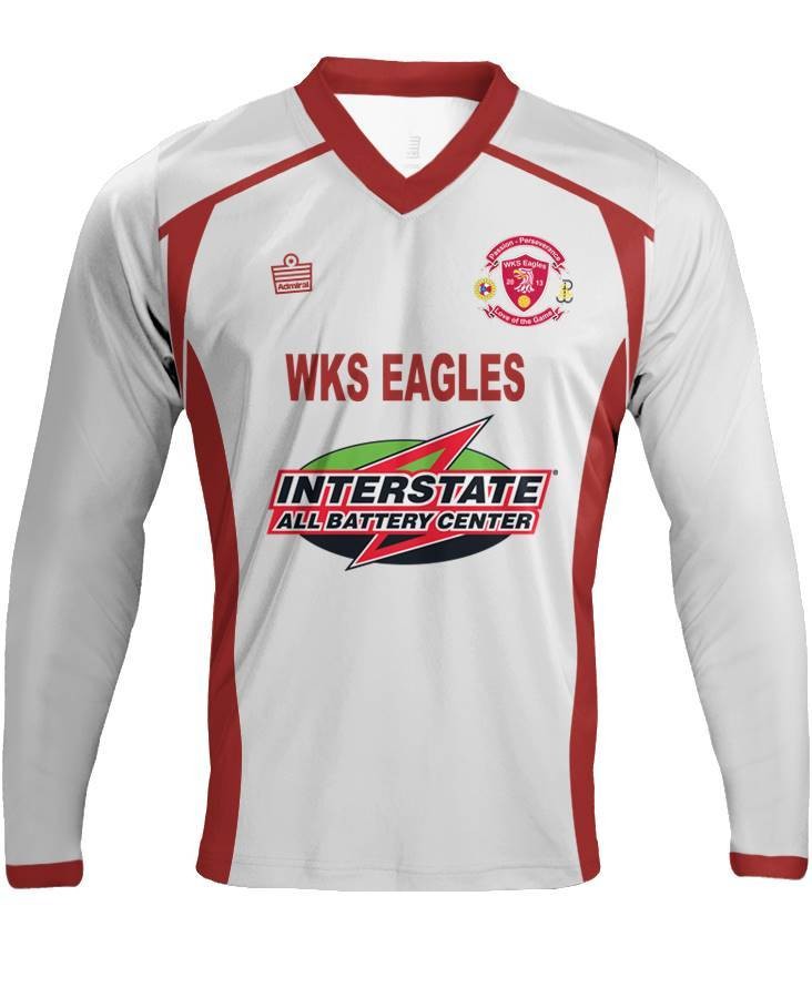 CUSTOM Sublimated Lincoln Jersey L/S-White